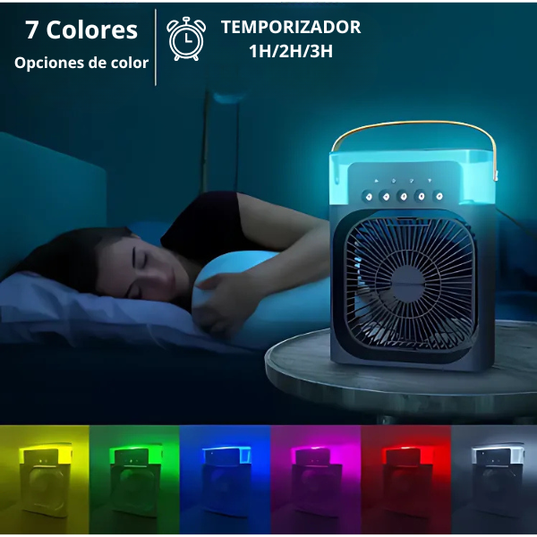 💨NEBUPRO™ - Ventilador Humificador de Nebulización Blanco 4 en 1