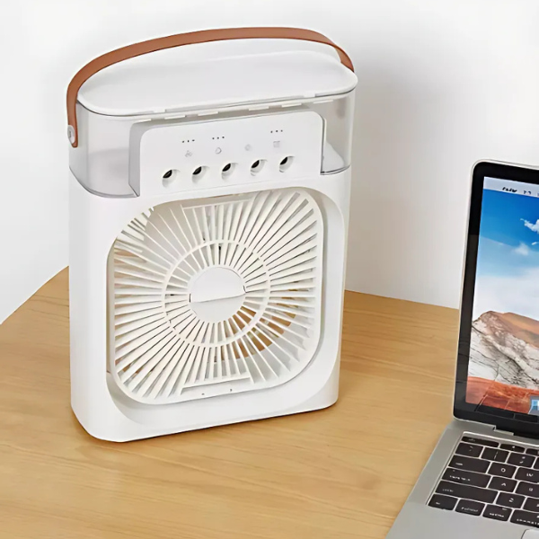 💨NEBUPRO™ - Ventilador Humificador de Nebulización Blanco 4 en 1