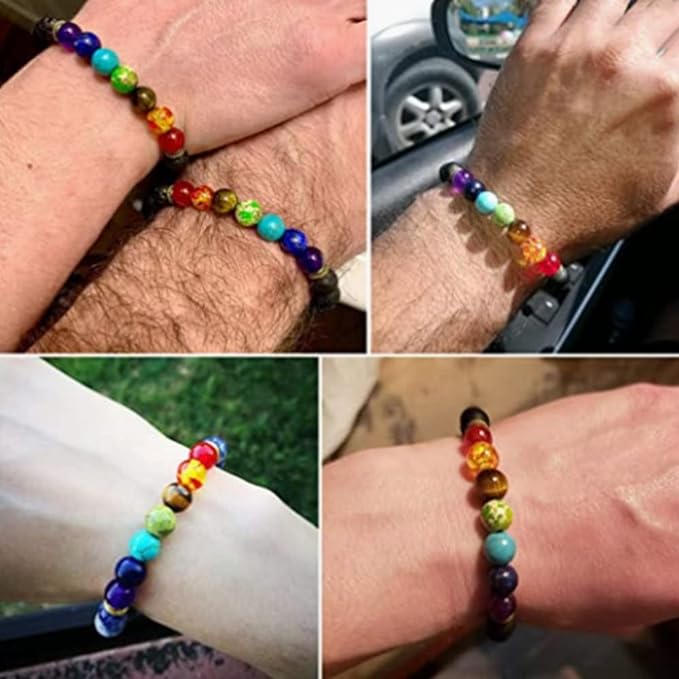 ✨ PACK PULSERAS SALUDABLES: 7 Chakras + Antitabaco + Terapia