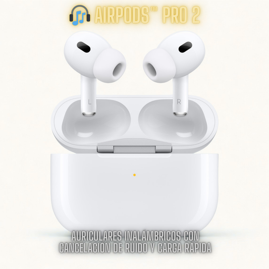 🎧 AIRPODS™ PRO 2 – Auriculares inalámbricos con cancelación de ruido y carga rápida