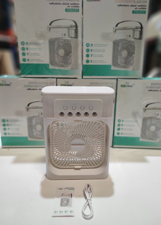 💨NEBUPRO™ - Ventilador Humificador de Nebulización Blanco 4 en 1