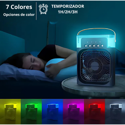 💨NEBUPRO™ - Ventilador Humificador de Nebulización Blanco 4 en 1