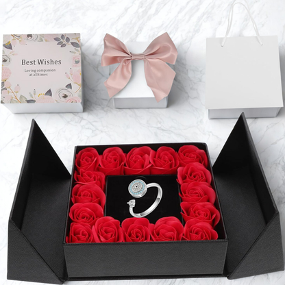 🎁 PACK CAJA REGALO 🌹 + ANILLO 💎