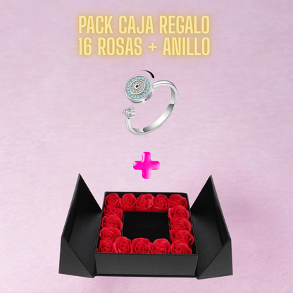 🎁 PACK CAJA REGALO 🌹 + ANILLO 💎