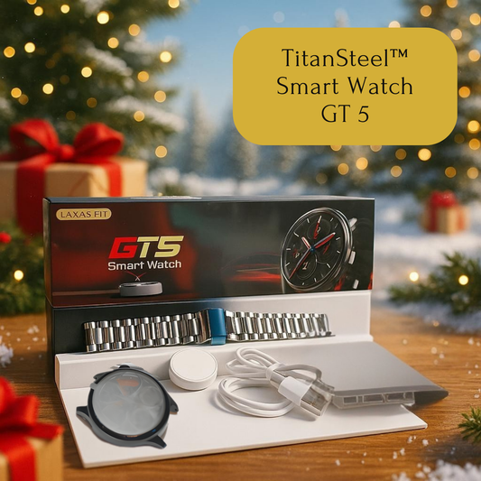 ⌚ TITANSTEEL™ Sport – Smartwatch Deportivo Negro con Correa Metálica