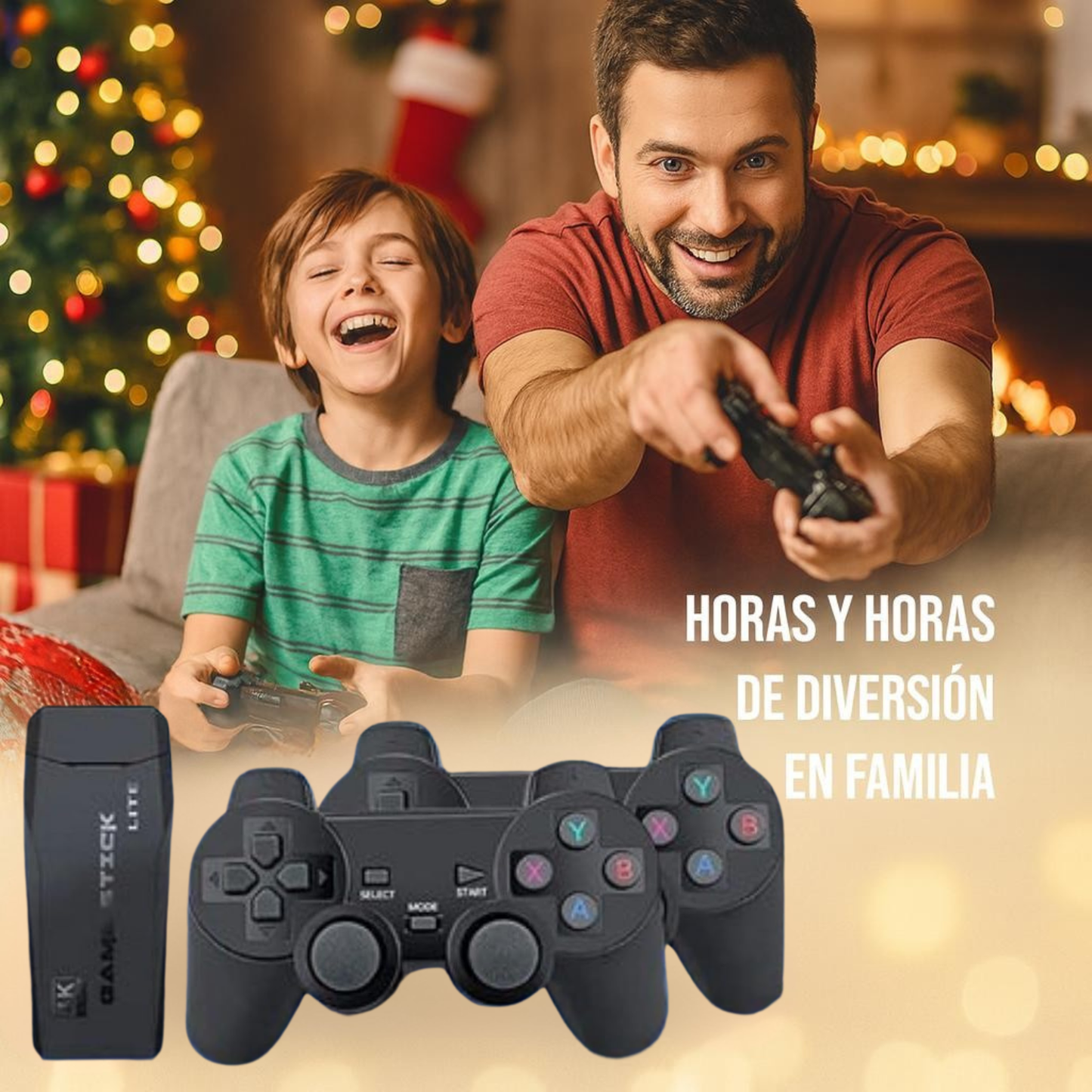 🎮 RETROPLAY™ 2.4 G – La consola inalámbrica que revive la magia del pasado.